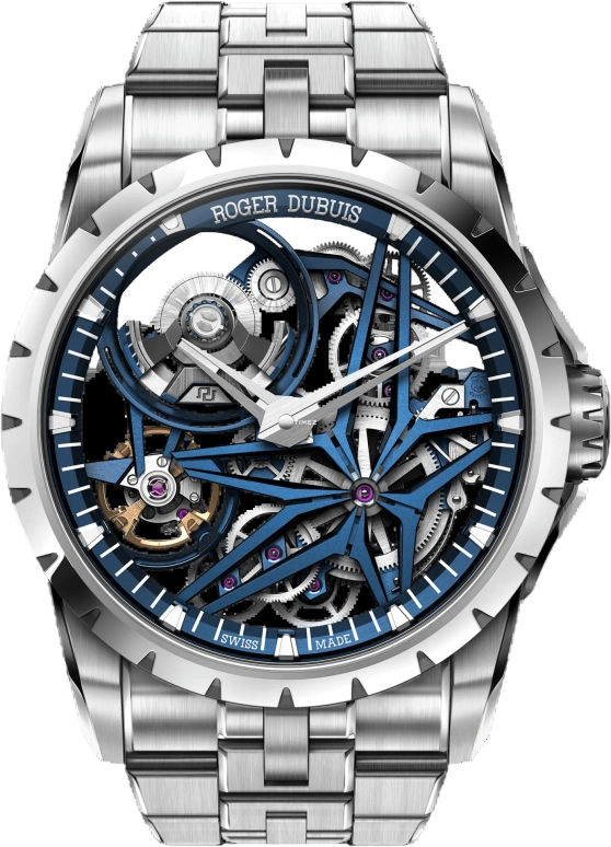 Roger Dubuis,Excalibur 42mm,42mm,Cobalt-chromium Alloy,Blue,Automatic,72hours,In-house Caliber,RDDBEX0969