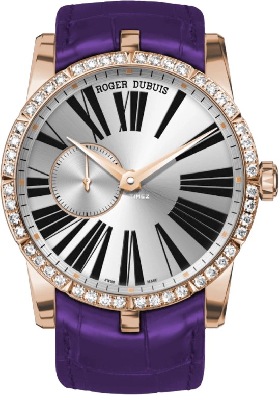 Roger Dubuis,Excalibur 42mm,42mm,Rose Gold,Silver White,Automatic,52hours,In-house Caliber,RDDBEX0360