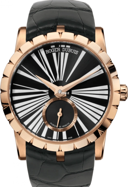 Roger Dubuis,Excalibur 36mm,36mm,Rose Gold,Rose Gold,Black,Automatic,48hours,In-house Caliber,RDDBEX0274