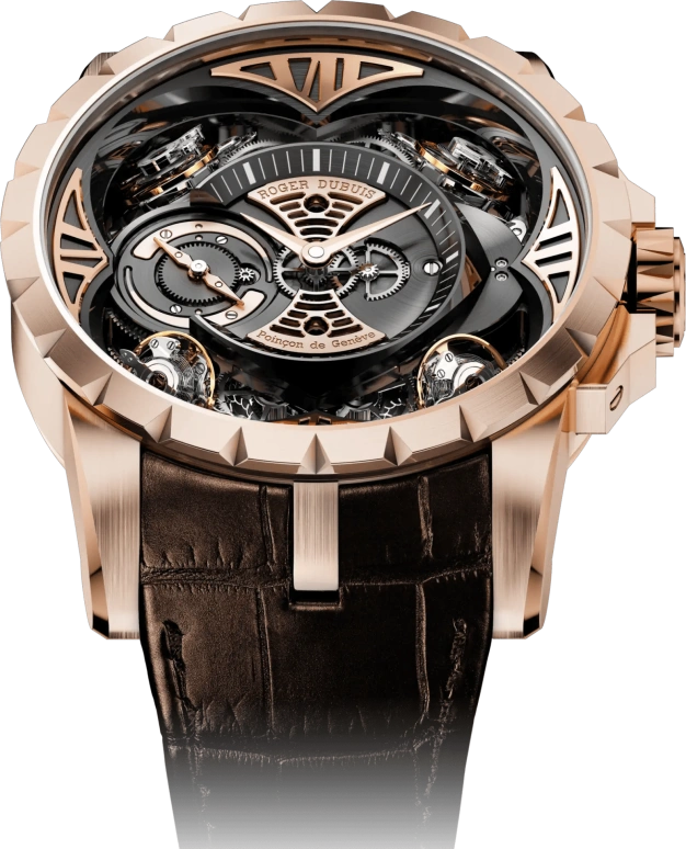 Roger Dubuis,Excalibur 48mm,48mm,Rose Gold,Handwound,40hours,In-house Caliber,RDDBEX0367
