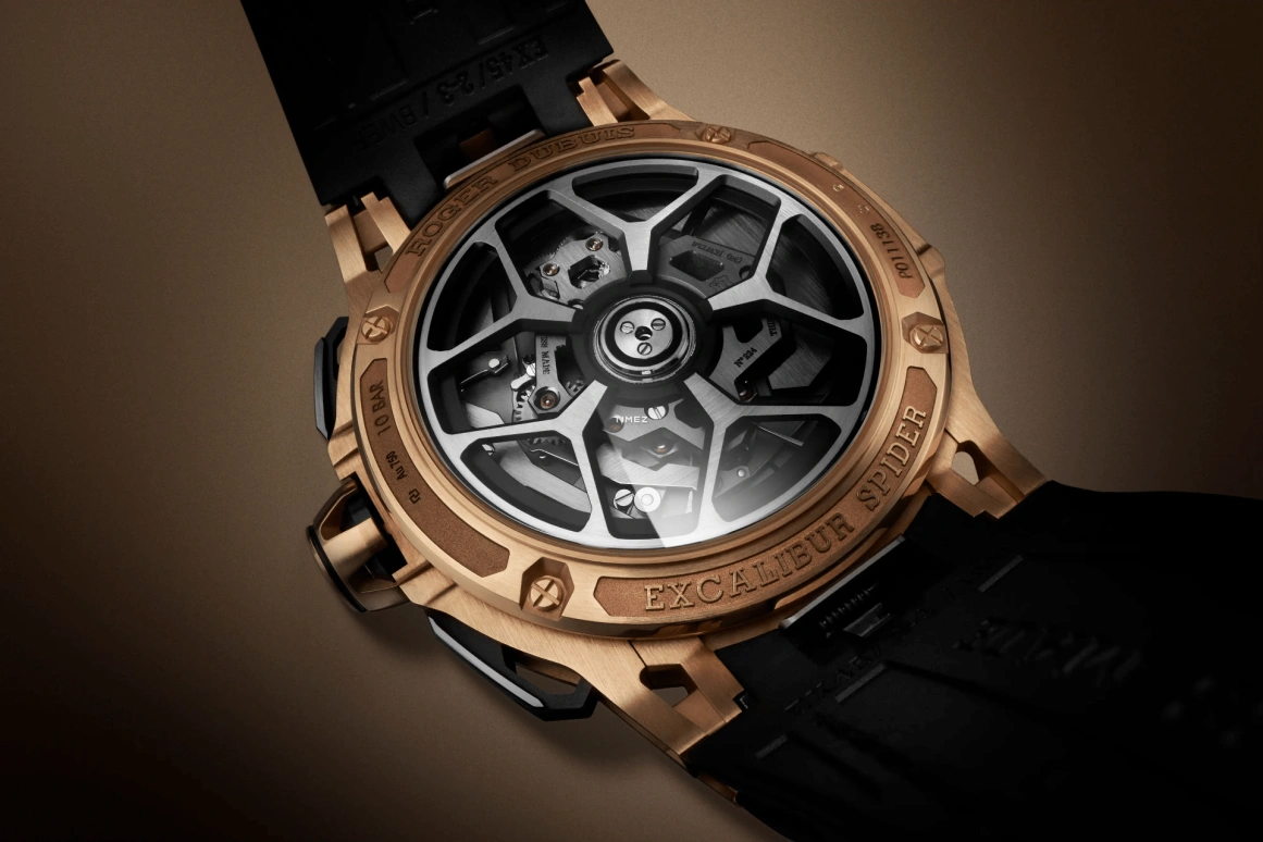 Roger Dubuis,Excalibur 45mm,45mm,Rose Gold,Black,Automatic,Chronograph,Day,Flyback,RDDBEX1138