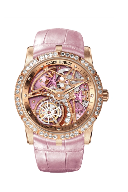 Roger Dubuis,Excalibur 36mm,36mm,Rose Gold,Rose,Multi-Color,Handwound,Tourbillon,60hours,RDDBEX0662