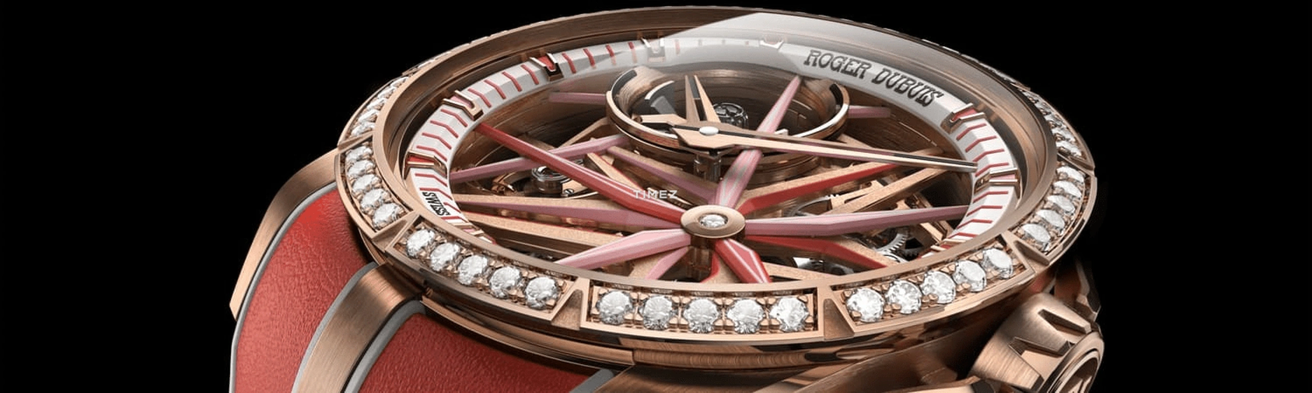 Roger Dubuis,Excalibur 42mm,42mm,Pink Gold,Skeleton,Automatic,72hours,In-house Caliber,RDDBEX1137