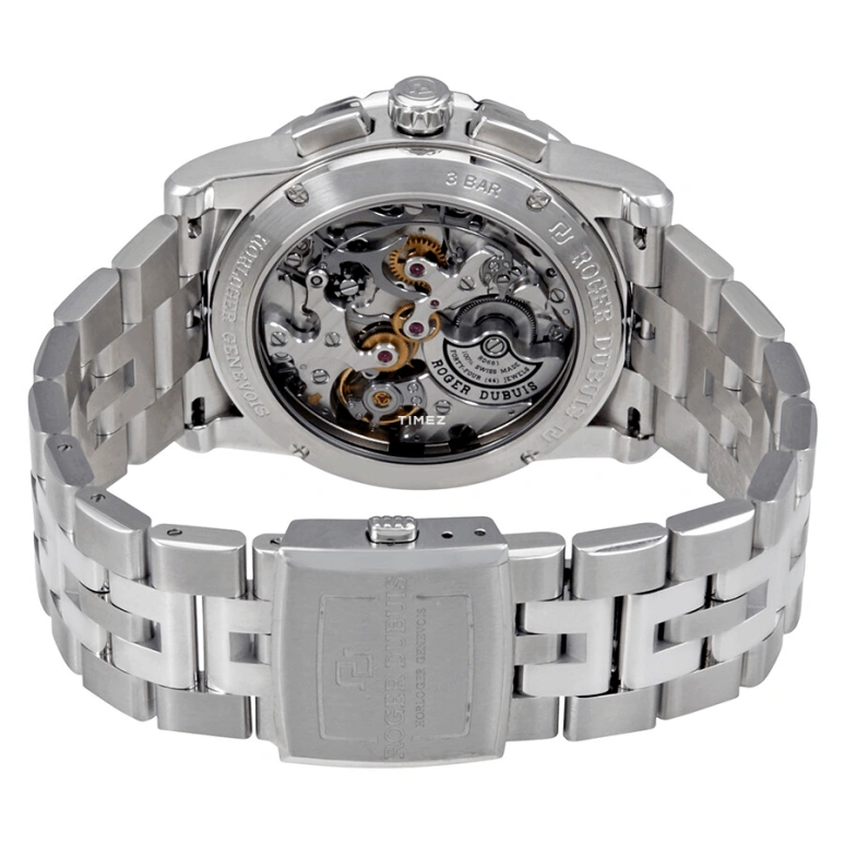 Roger Dubuis,Excalibur 42mm,42mm,Stainless Steel,Silver White,Automatic,Chronograph,Day,RDDBEX0400