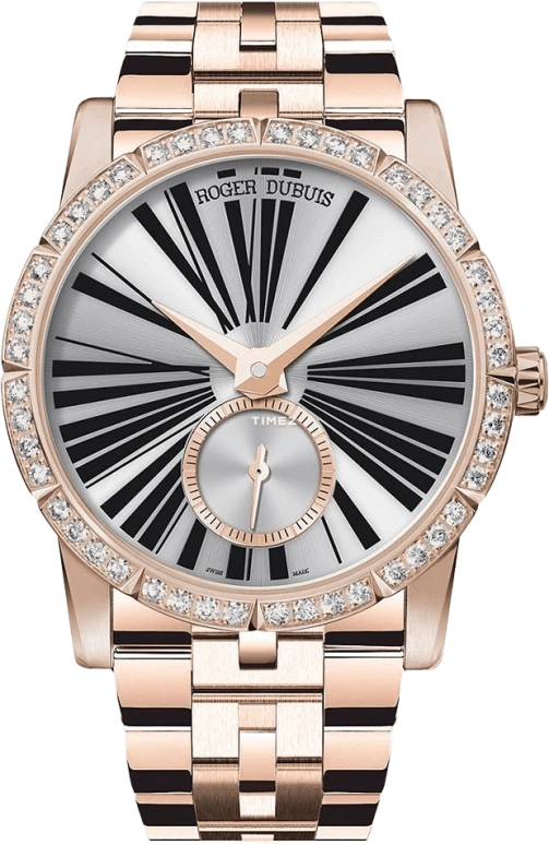 Roger Dubuis,Excalibur 36mm,36mm,Rose Gold,Silver,Grey,Automatic,48hours,In-house Caliber,RDDBEX0455