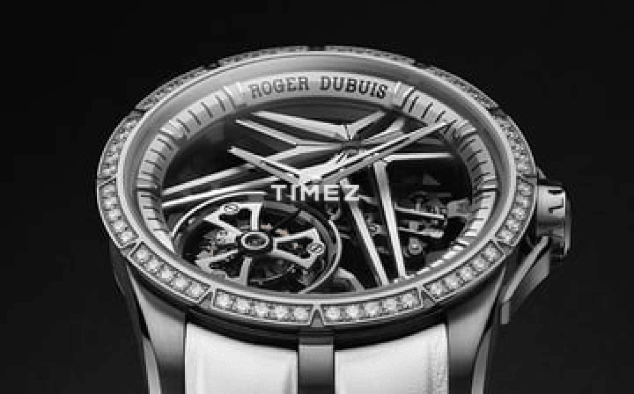 Roger Dubuis,Excalibur 42mm,42mm,White Gold,Silver,Skeleton,Handwound,Tourbillon,72hours,RDDBEX0989