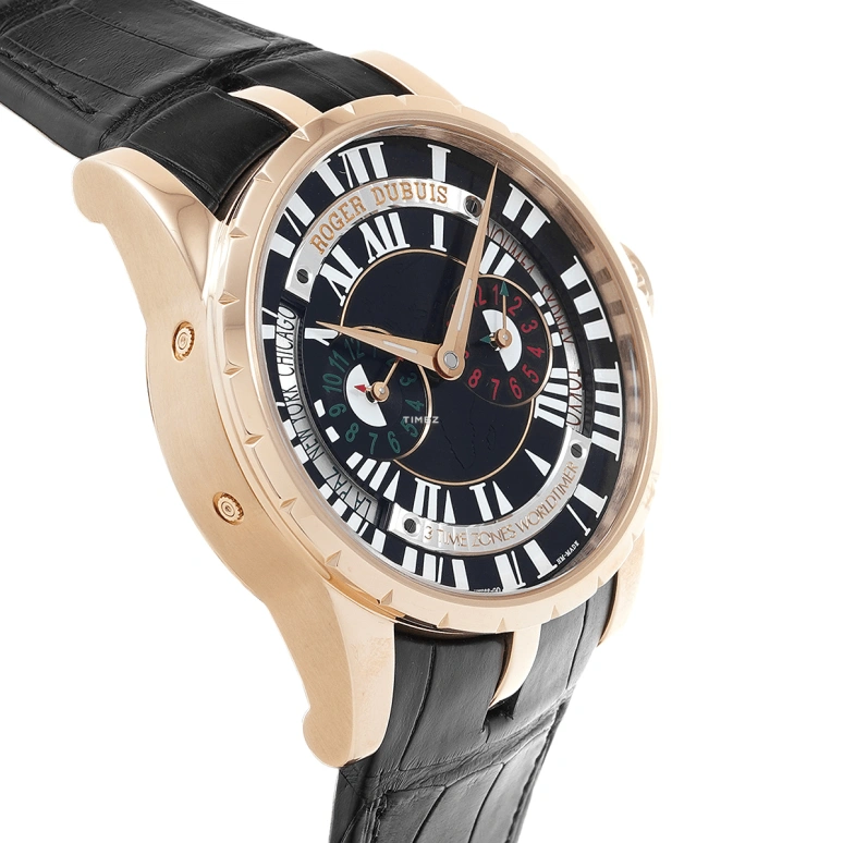 Roger Dubuis,Excalibur 45mm,45mm,Rose Gold,Black,Automatic,day-night-indication,RDDBEX0202
