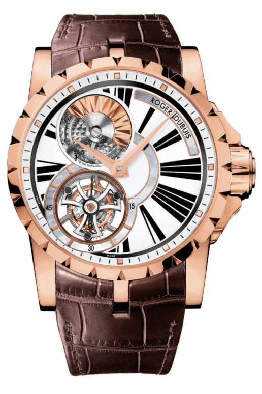 Roger Dubuis,Excalibur 45mm,45mm,Rose Gold,60hours,In-house Caliber,Sapphire,Crystal Glass,RDDBEX0261