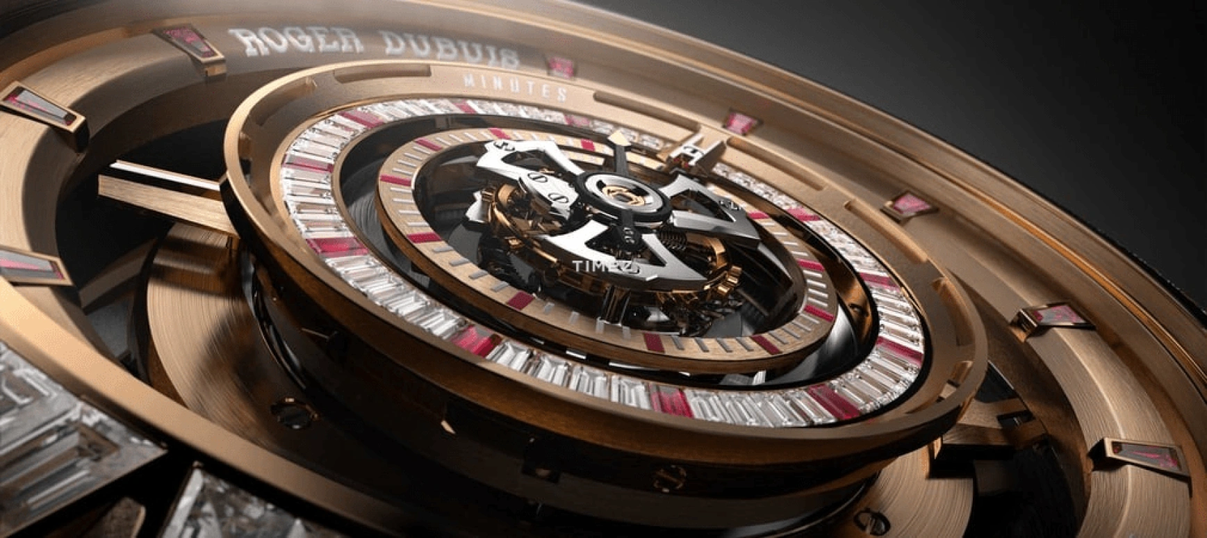 Roger Dubuis,Hyper Watches™ 45mm,45mm,Pink Gold,Skeleton,Rose Gold,Handwound,Tourbillon,72hours,RDDBEX1122