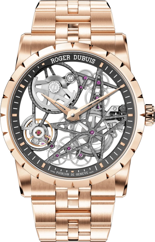 Roger Dubuis,Excalibur 42mm,42mm,Rose Gold,Rose,Automatic,60hours,In-house Caliber,RDDBEX0788