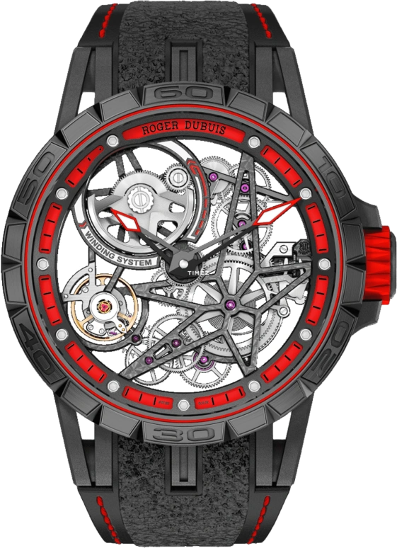 Roger Dubuis,Excalibur 45mm,45mm,Titanium,Skeleton,Automatic,60hours,In-house Caliber,RDDBEX0617