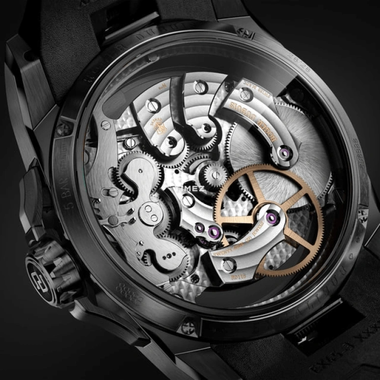 Roger Dubuis,Excalibur 45mm,45mm,Titanium,Titanium Black,Handwound,Tourbillon,72hours,RDDBEX1157