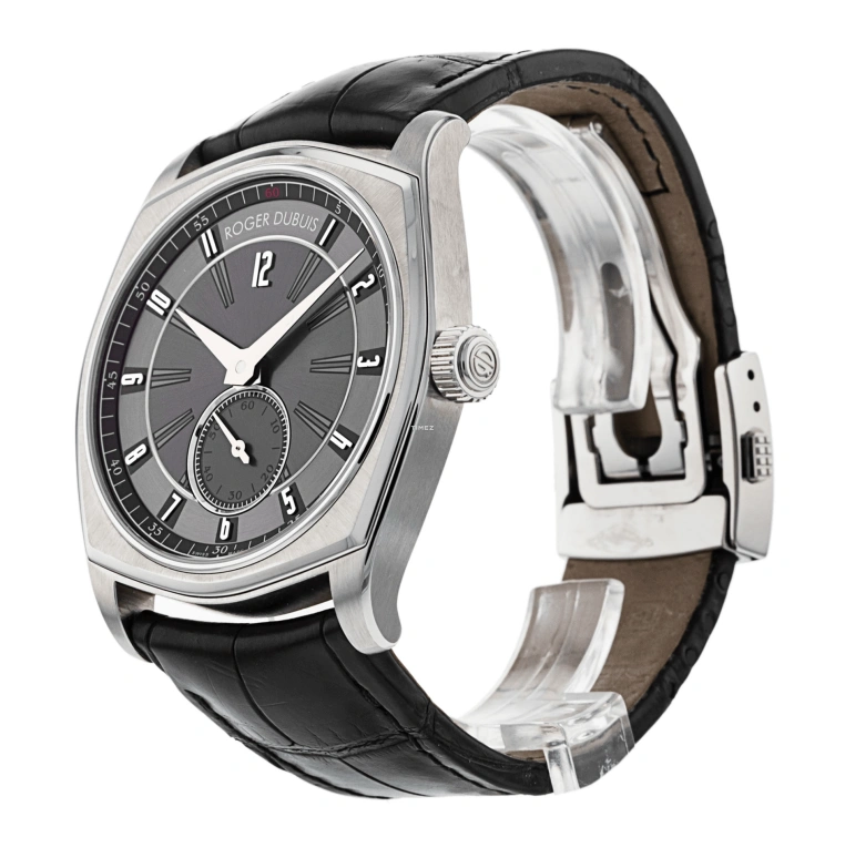 Roger Dubuis,La Monégasque 42mm,42mm,Stainless Steel,Grey,Black,Automatic,48hours,In-house Caliber,RDDBMG0001