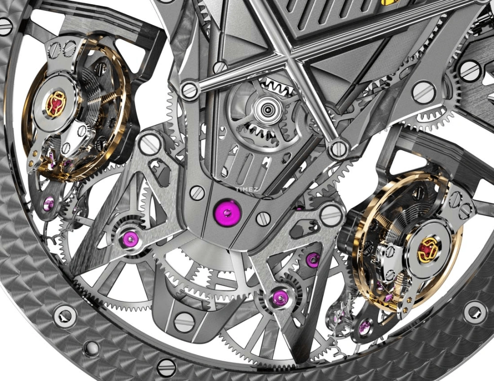 Roger Dubuis,Excalibur 45mm,45mm,Carbon,Luminous,White,Black,Orange,Handwound,Power Reserve Indicator,40hours,RDDBEX0624