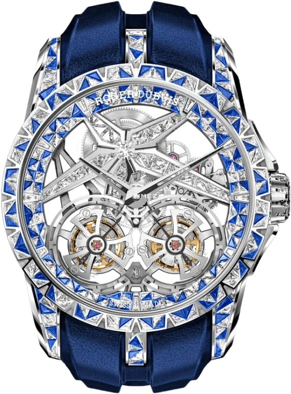 Roger Dubuis,Excalibur 45mm,45mm,White Gold,Handwound,72hours,In-house Caliber,RDDBEX0821