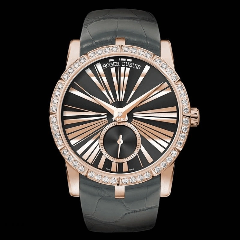 Roger Dubuis,Excalibur 36mm,36mm,Rose Gold,Black,Automatic,48hours,In-house Caliber,RDDBEX0355