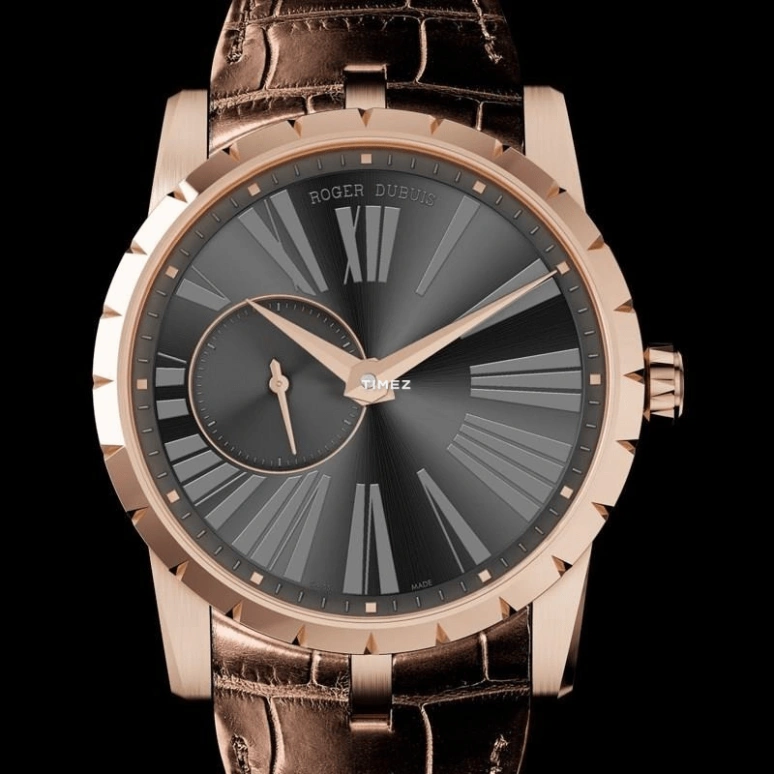 Roger Dubuis,Excalibur 42mm,42mm,Rose Gold,Grey,Automatic,52hours,In-house Caliber,RDDBEX0352