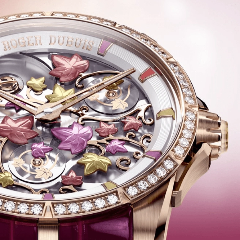 Roger Dubuis,Excalibur 38mm,38mm,Rose Gold,Multi-Color,Grey,Automatic,72hours,In-house Caliber,RDDBEX1208