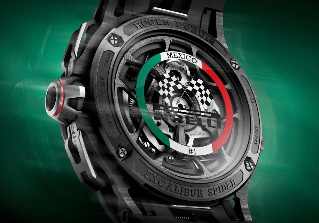 Roger Dubuis,Excalibur Spider 45mm,45mm,Carbon,Black,Automatic,Chronograph,Day,Flyback,RDDBEX1186