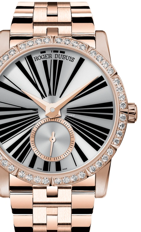 Roger Dubuis,Excalibur 36mm,36mm,Rose Gold,Silver,Grey,Automatic,48hours,In-house Caliber,RDDBEX0455