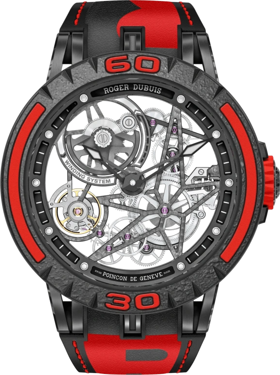 Roger Dubuis,Excalibur Spider 45mm,45mm,Titanium,Black,Automatic,60hours,In-house Caliber,RDDBEX0826