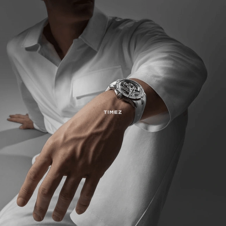 Roger Dubuis,Excalibur 42mm,42mm,White Gold,Silver,Skeleton,Handwound,Tourbillon,72hours,RDDBEX0989