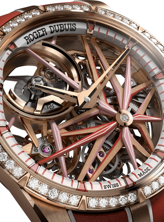 Roger Dubuis,Excalibur 42mm,42mm,Pink Gold,Skeleton,Automatic,72hours,In-house Caliber,RDDBEX1137