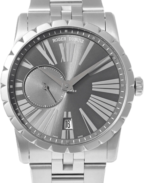 Roger Dubuis,Excalibur 42mm,42mm,Stainless Steel,Grey,Automatic,Day,Sapphire,Crystal Glass,DBEX0385