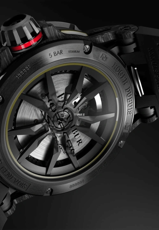 Roger Dubuis,Excalibur Spider 45mm,45mm,Carbon,Black,Khaki Green,Automatic,Day,60hours,RDDBEX1082