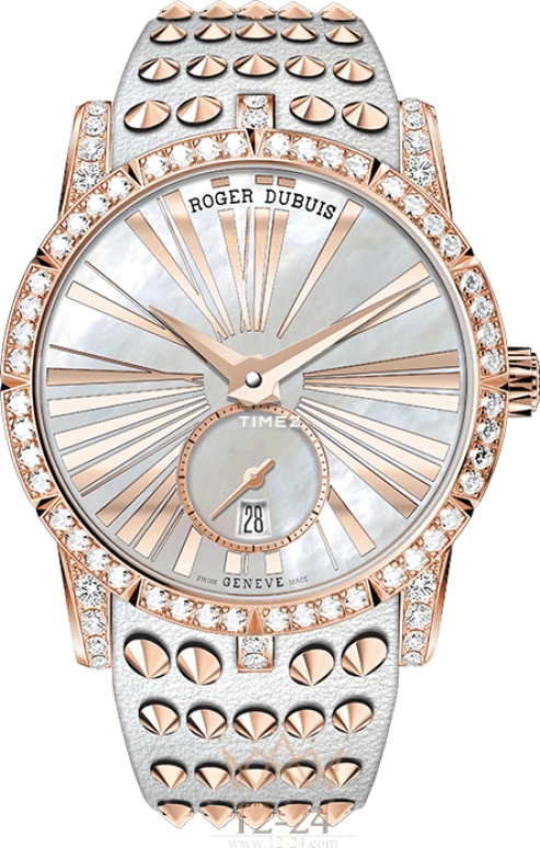 Roger Dubuis,Excalibur 36mm,36mm,Rose Gold,White,Automatic,Day,48hours,RDDBEX0667
