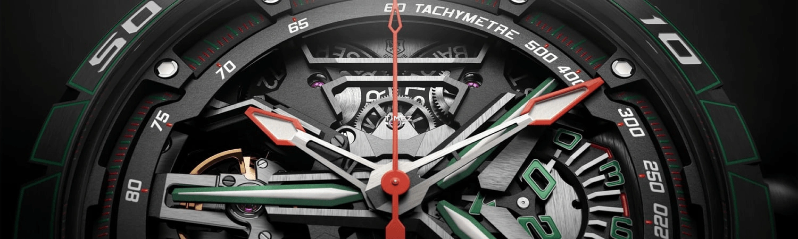 Roger Dubuis,Excalibur Spider 45mm,45mm,Carbon,Skeleton,Black,Automatic,Chronograph,Flyback,RDDBEX1102