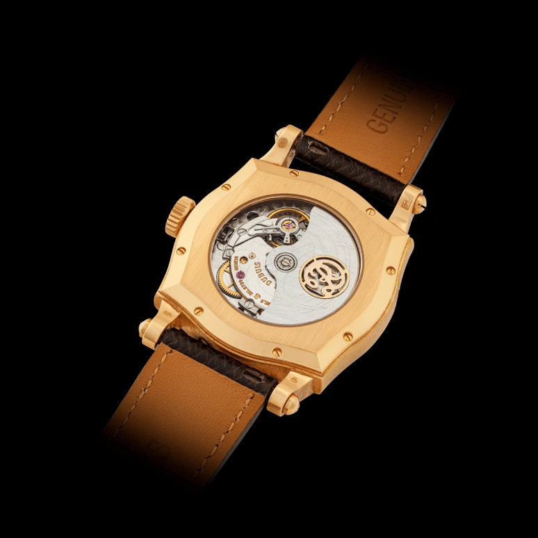 Roger Dubuis,Other 37x48mm,37x48mm,Rose Gold,White,Automatic,Moonphase,Perpetual Calendar,Leap Year,Month,Sapphire,Crystal Glass,Other,RD5739