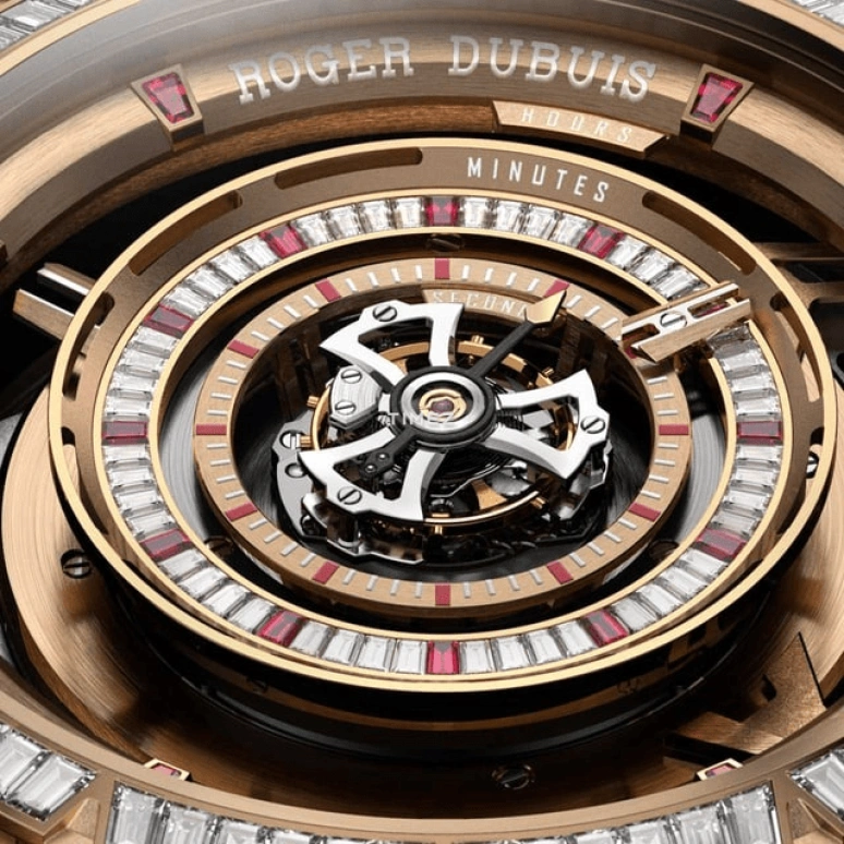 Roger Dubuis,Hyper Watches™ 45mm,45mm,Pink Gold,Skeleton,Rose Gold,Handwound,Tourbillon,72hours,RDDBEX1122