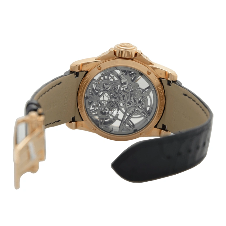 Roger Dubuis,Excalibur 45mm,45mm,Rose Gold,Skeleton,Handwound,Tourbillon,50hours,RDDBEX0472