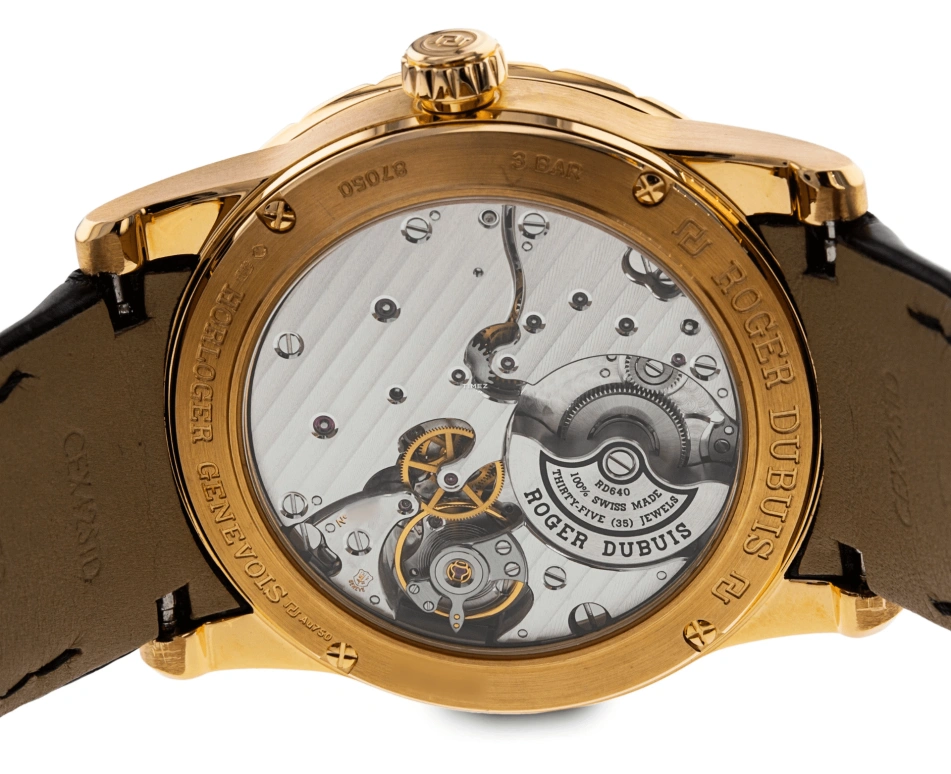 Roger Dubuis,Excalibur 42mm,42mm,Rose Gold,Silver,Rose,Black,Automatic,52hours,In-house Caliber,RDDBEX0442