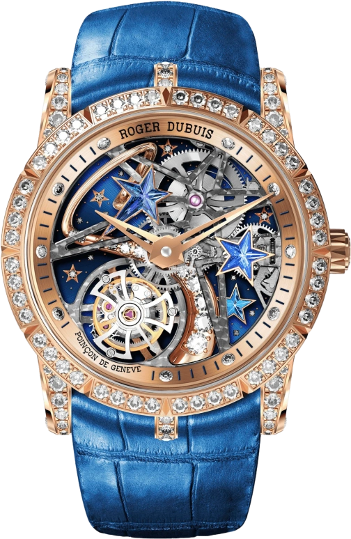 Roger Dubuis,Excalibur 36mm,36mm,Rose Gold,Skeleton,Handwound,Tourbillon,60hours,RDDBEX0761