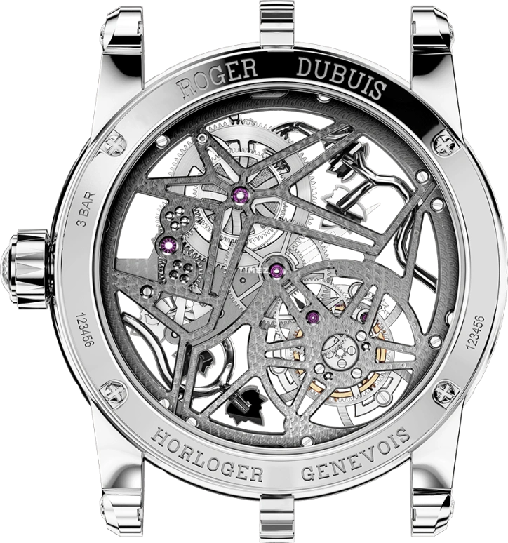 Roger Dubuis,Excalibur 42mm,42mm,White Gold,Skeleton,Handwound,60hours,In-house Caliber,RDDBEX0476