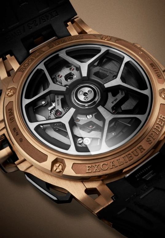 Roger Dubuis,Excalibur 45mm,45mm,Rose Gold,Black,Automatic,Chronograph,Day,Flyback,RDDBEX1138