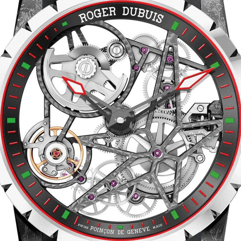 Roger Dubuis,Excalibur 42mm,42mm,Carbon,Ceramic,Skeleton,Automatic,60hours,In-house Caliber,RDDBEX0610