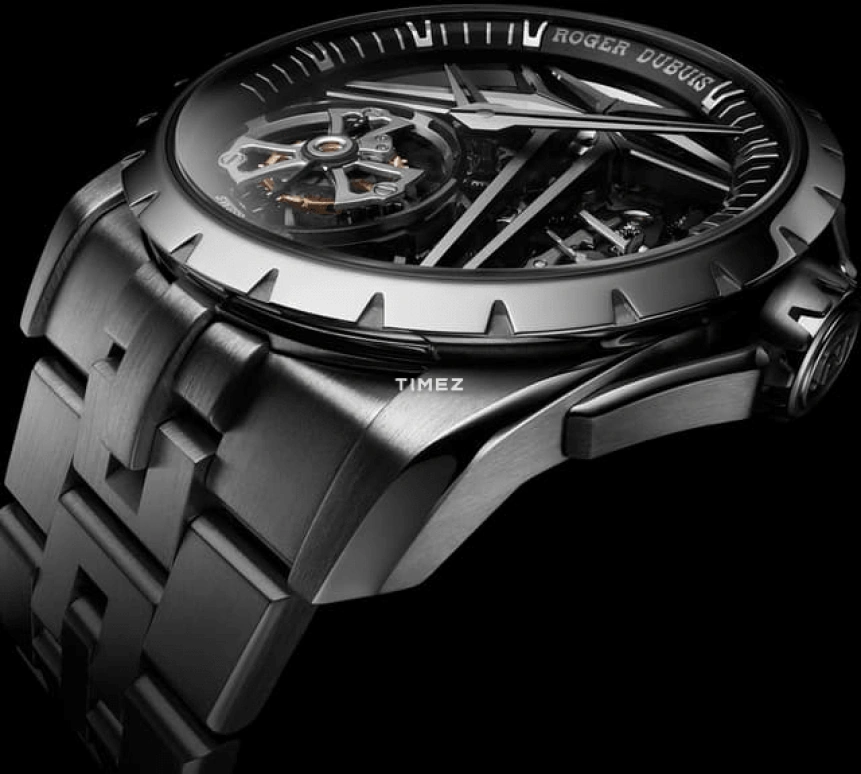 Roger Dubuis,Excalibur 42mm,42mm,Titanium,Skeleton,Handwound,Tourbillon,72hours,RDDBEX1112
