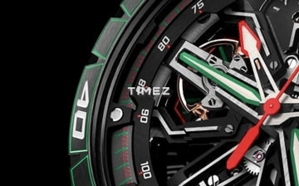 Roger Dubuis,Excalibur Spider 45mm,45mm,Carbon,Skeleton,Black,Automatic,Chronograph,Flyback,RDDBEX1102