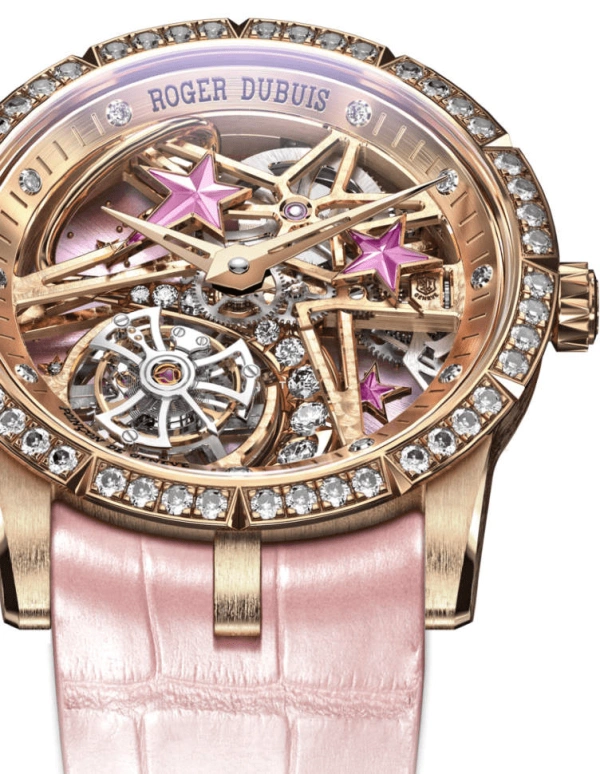 Roger Dubuis,Excalibur 36mm,36mm,Rose Gold,Rose,Multi-Color,Handwound,Tourbillon,60hours,RDDBEX0662