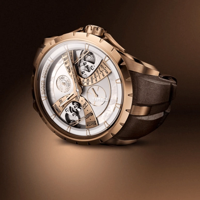 Roger Dubuis,Excalibur 40mm,40mm,Pink Gold,White,Automatic,Date,Day,Retrograde,RDDBEX1179