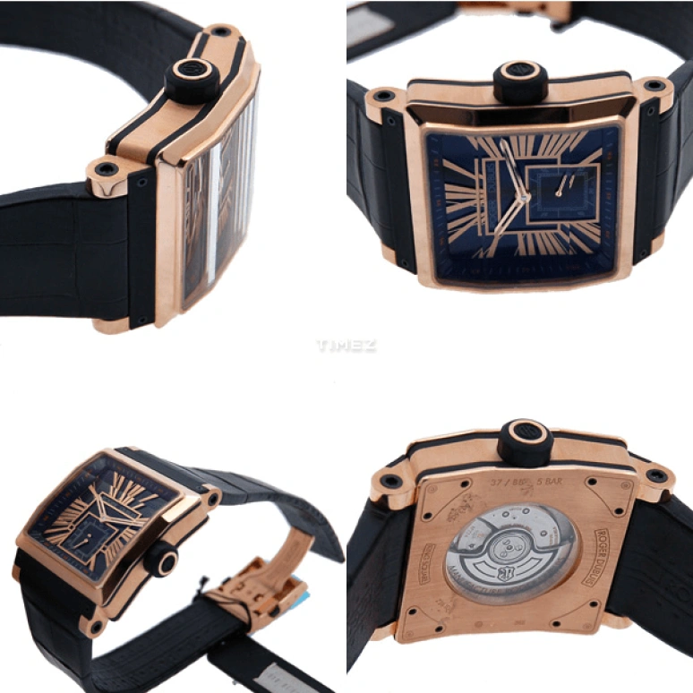 Roger Dubuis,Historical 40mm,40mm,Rose Gold,Black,Automatic,Square,RDDBKS0050
