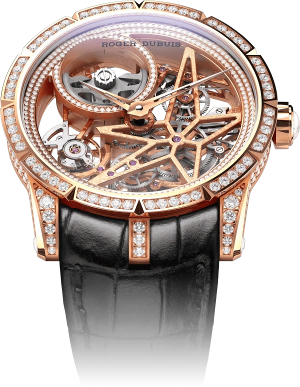 Roger Dubuis,Excalibur 42mm,42mm,Rose Gold,Automatic,60hours,In-house Caliber,RDDBEX0937