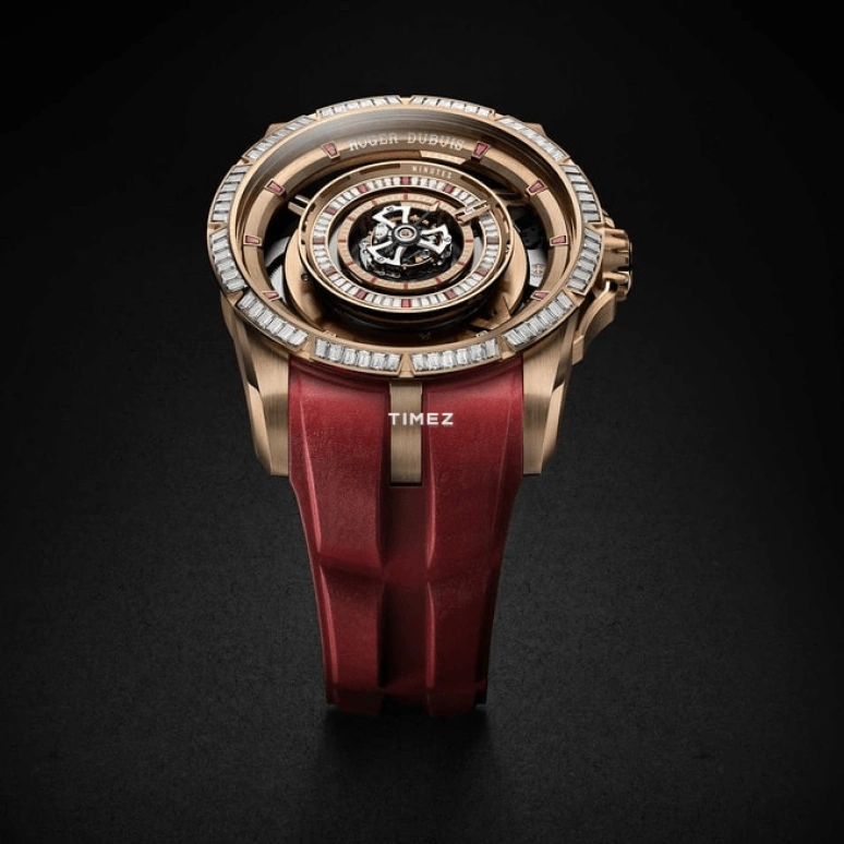 Roger Dubuis,Hyper Watches™ 45mm,45mm,Pink Gold,Skeleton,Rose Gold,Handwound,Tourbillon,72hours,RDDBEX1122