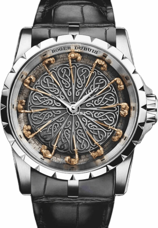 Roger Dubuis,Knights of The Round Table 45mm,45mm,White Gold,Smoky Gray,Automatic,48hours,In-house Caliber,RDDBEX0495
