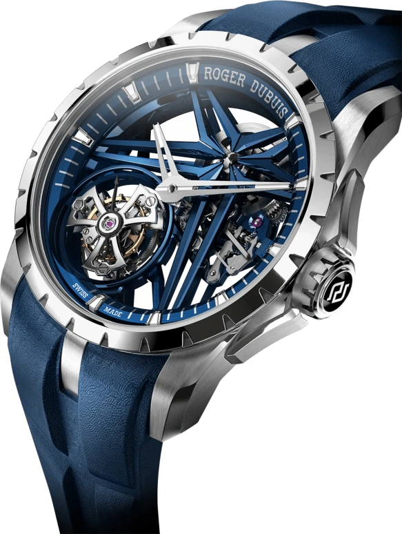 Roger Dubuis,Excalibur 42mm,42mm,Cobalt Alloy,Blue,Handwound,72hours,In-house Caliber,RDDBEX0838