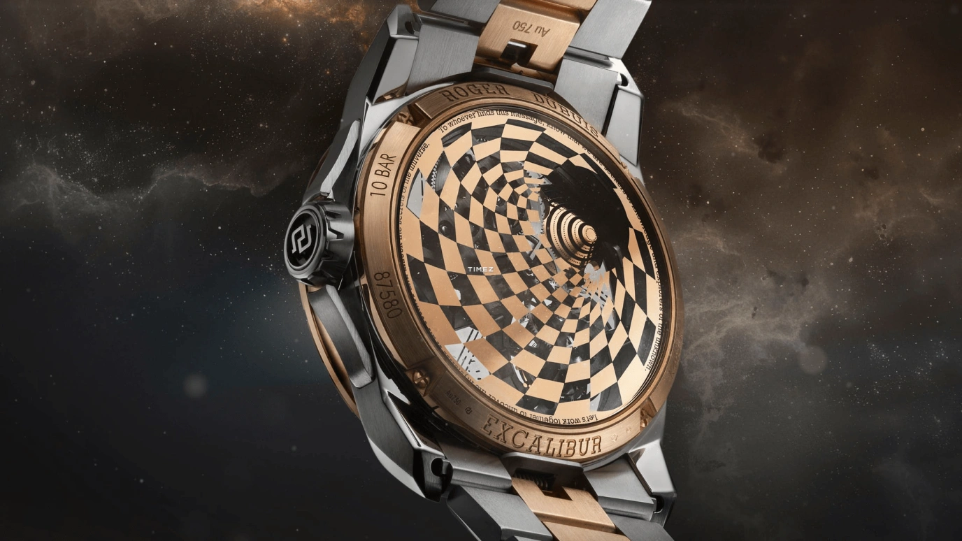 Roger Dubuis,Excalibur 42mm,42mm,Titanium,Rose Gold,Grey,Handwound,Tourbillon,72hours,RDDBEX1125