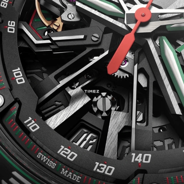 Roger Dubuis,Excalibur Spider 45mm,45mm,Carbon,Skeleton,Black,Automatic,Chronograph,Flyback,RDDBEX1102